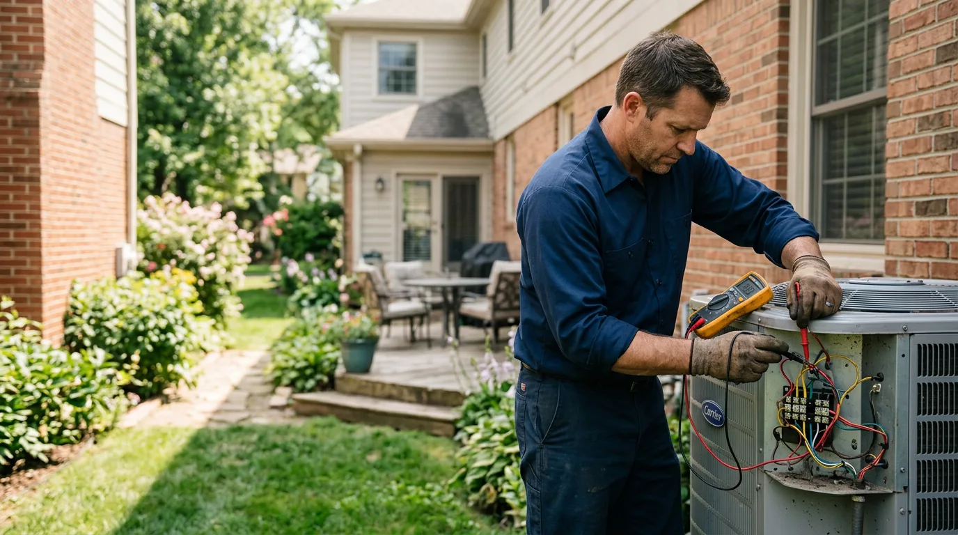 HVAC technician working near Cherry Creek, NY